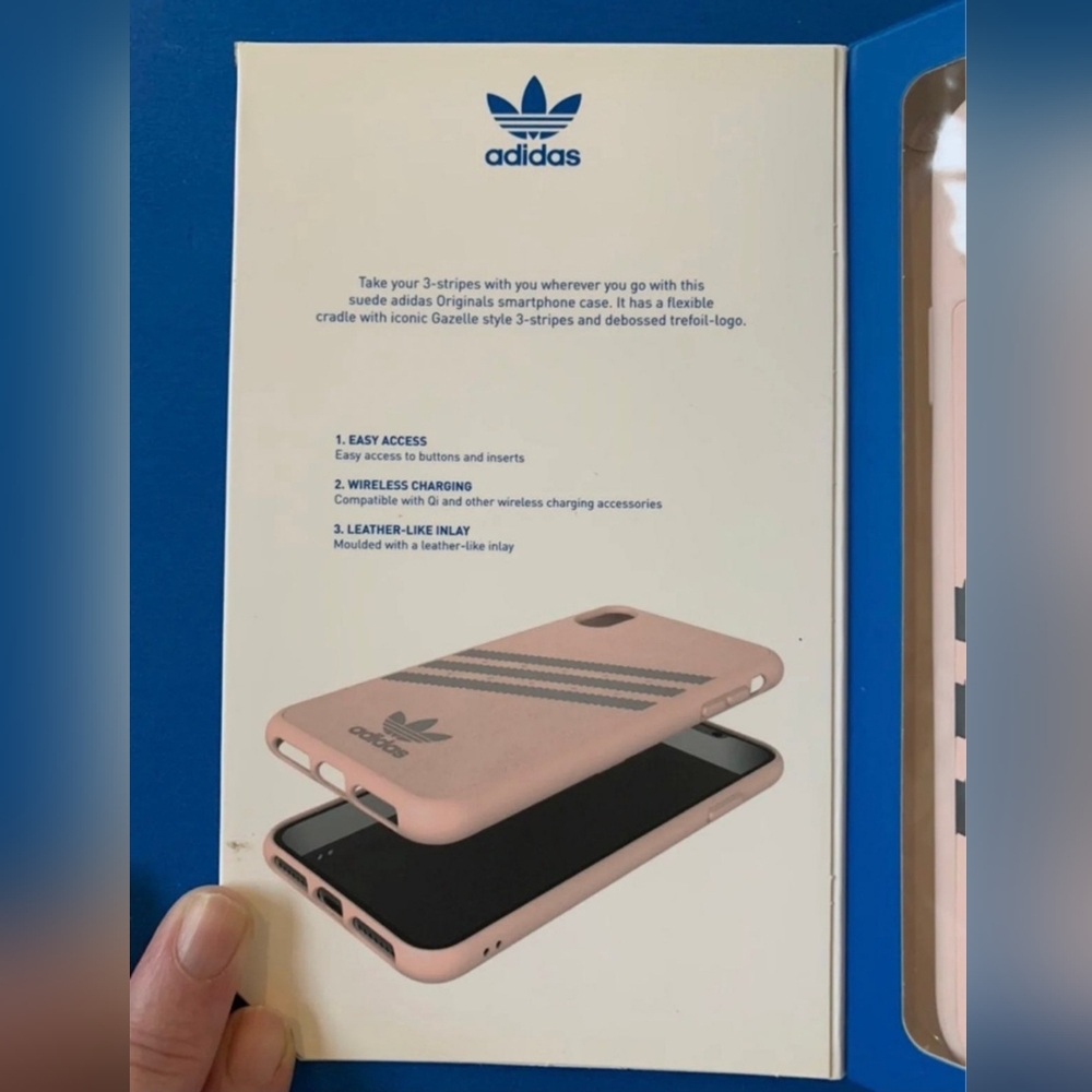 iPhone XS Max - Adidas 3-Stripes Snap Case (PINK/GRAY) - Picture 3 of 5